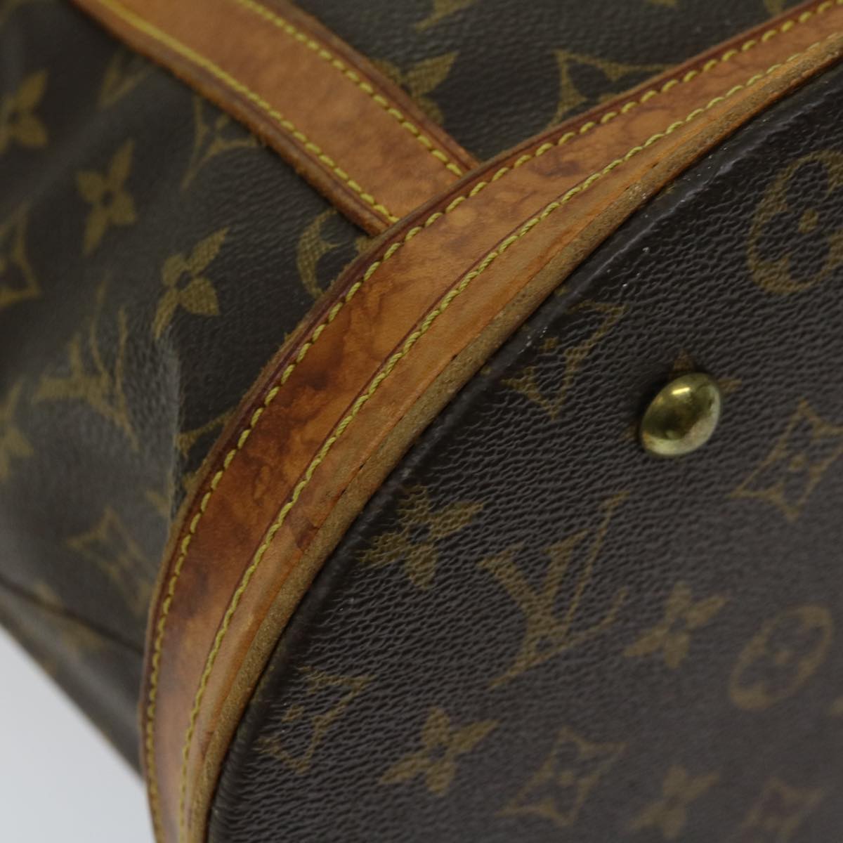 LOUIS VUITTON Monogram Bucket GM Shoulder Bag M42236 LV Auth 69429