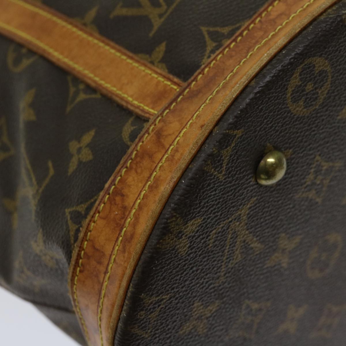 LOUIS VUITTON Monogram Bucket GM Shoulder Bag M42236 LV Auth 69429