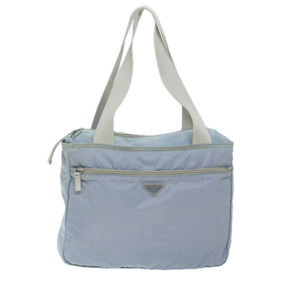 PRADA Tote Bag Nylon Light Blue Auth 69439