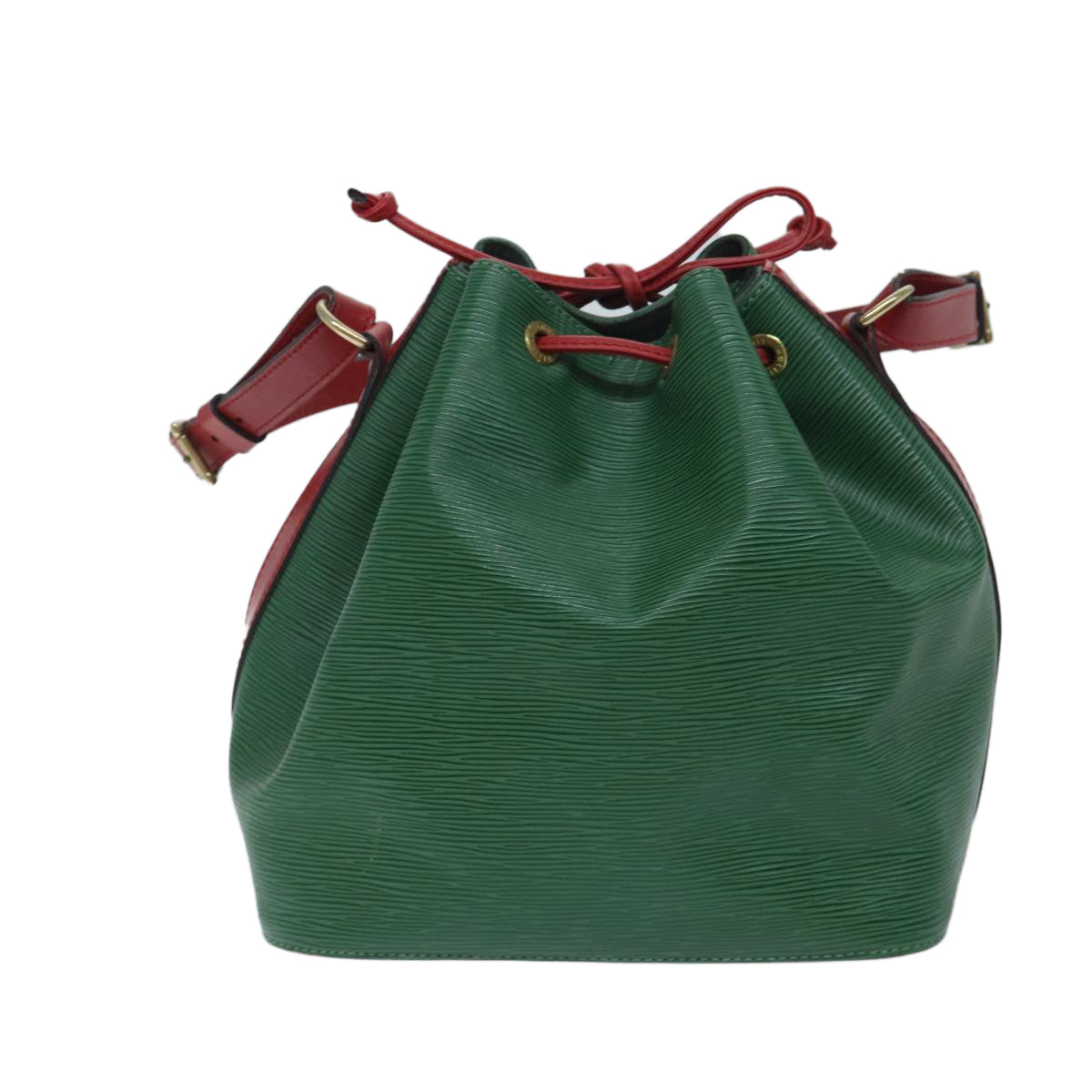 LOUIS VUITTON Epi Petit Noe Shoulder Bag Bicolor Green Red M44147 LV Auth 69465 - 0
