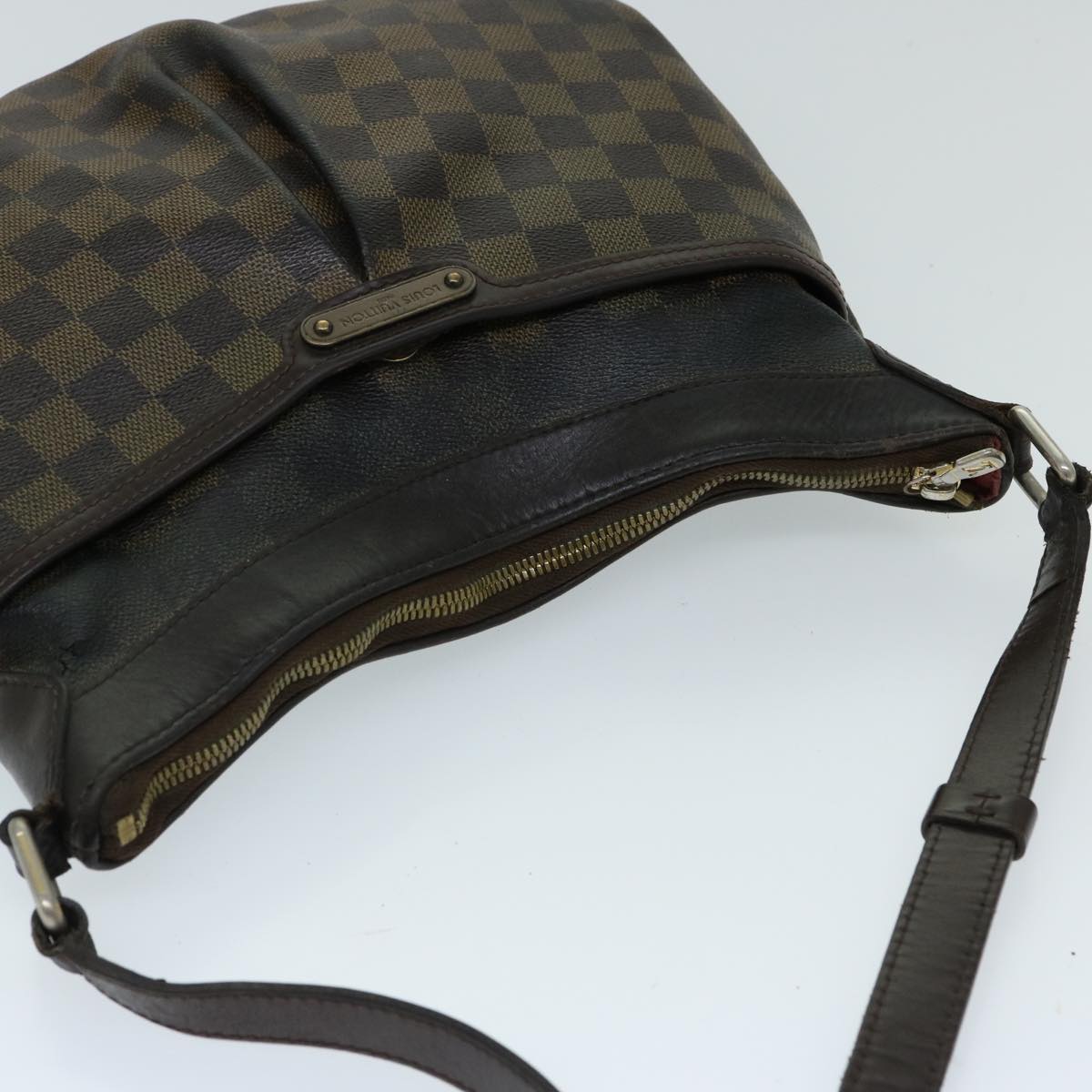 LOUIS VUITTON Damier Ebene Bloomsbury GM Shoulder Bag N42250 LV Auth 69469