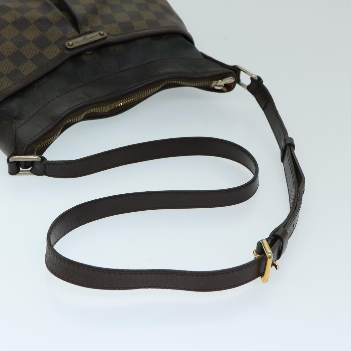 LOUIS VUITTON Damier Ebene Bloomsbury GM Shoulder Bag N42250 LV Auth 69469