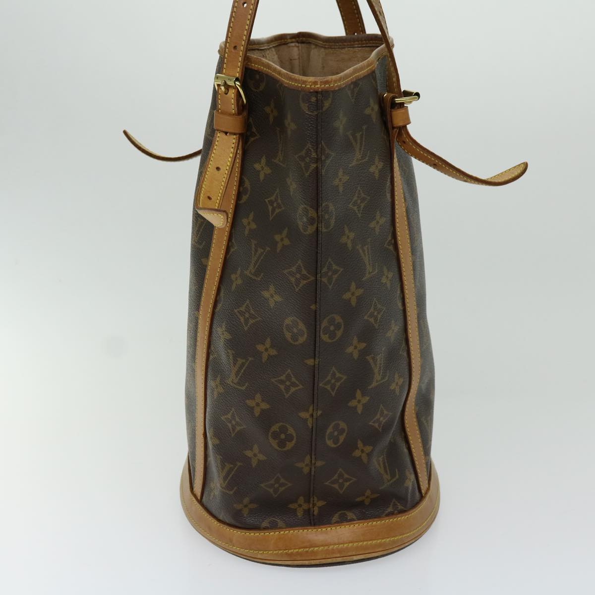 LOUIS VUITTON Monogram Bucket GM Shoulder Bag M42236 LV Auth 69474