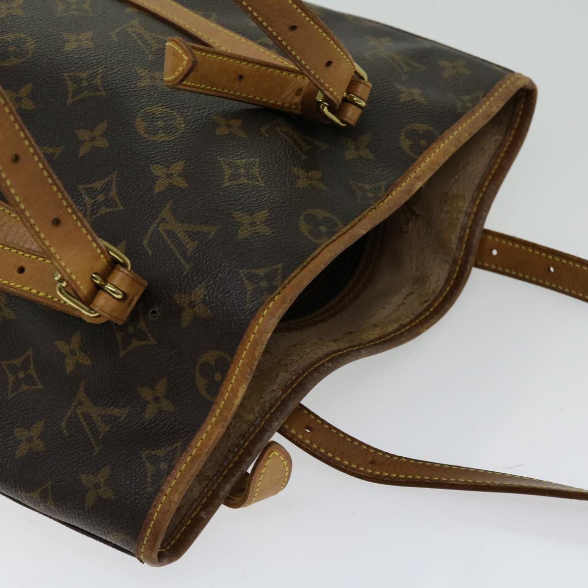 LOUIS VUITTON Monogram Bucket GM Shoulder Bag M42236 LV Auth 69474