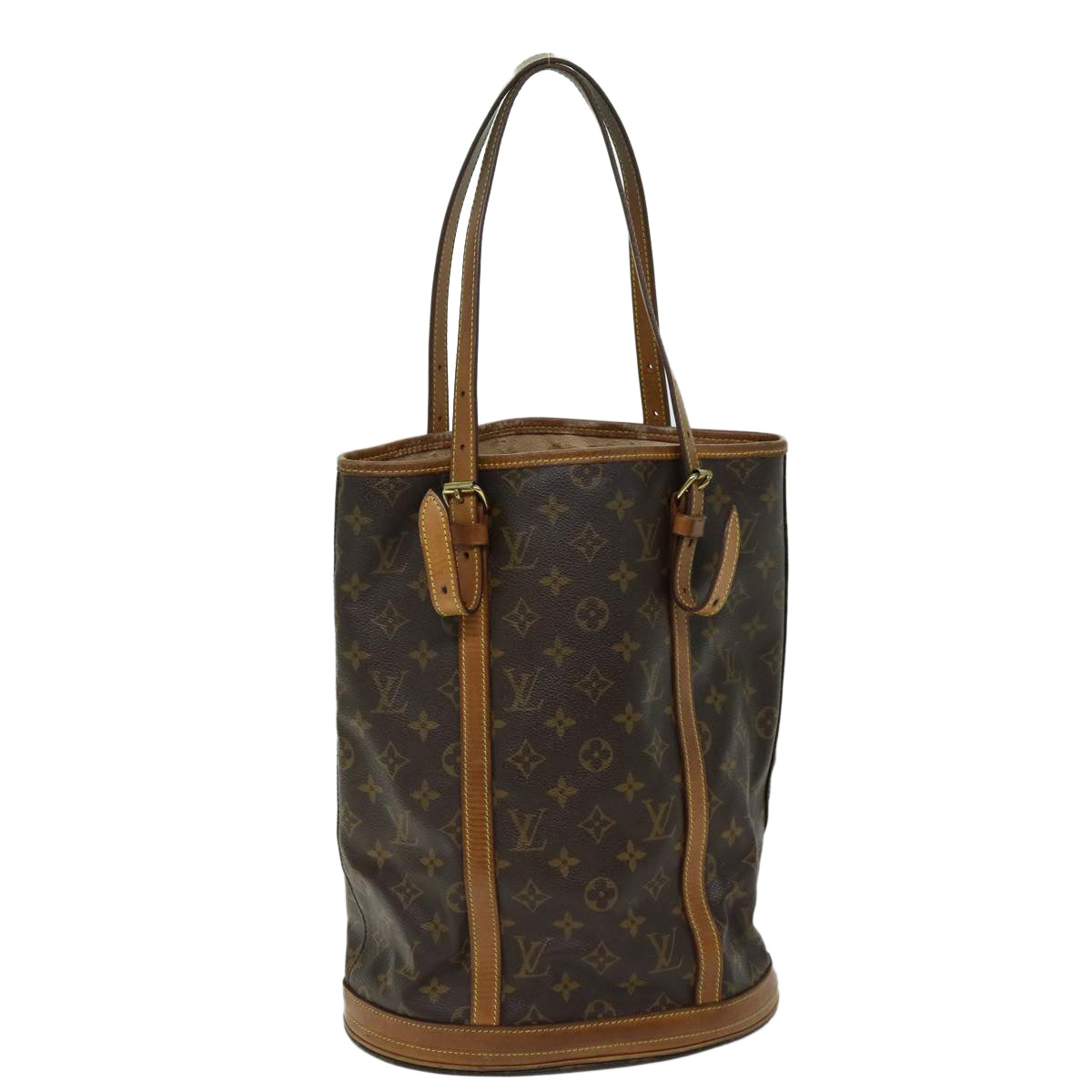 LOUIS VUITTON Monogram Bucket GM Shoulder Bag M42236 LV Auth 69475