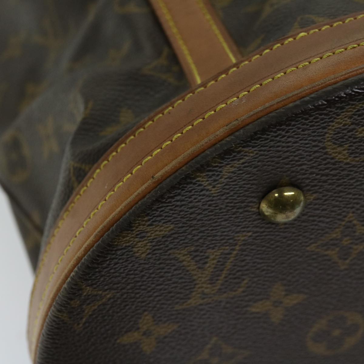 LOUIS VUITTON Monogram Bucket GM Shoulder Bag M42236 LV Auth 69475