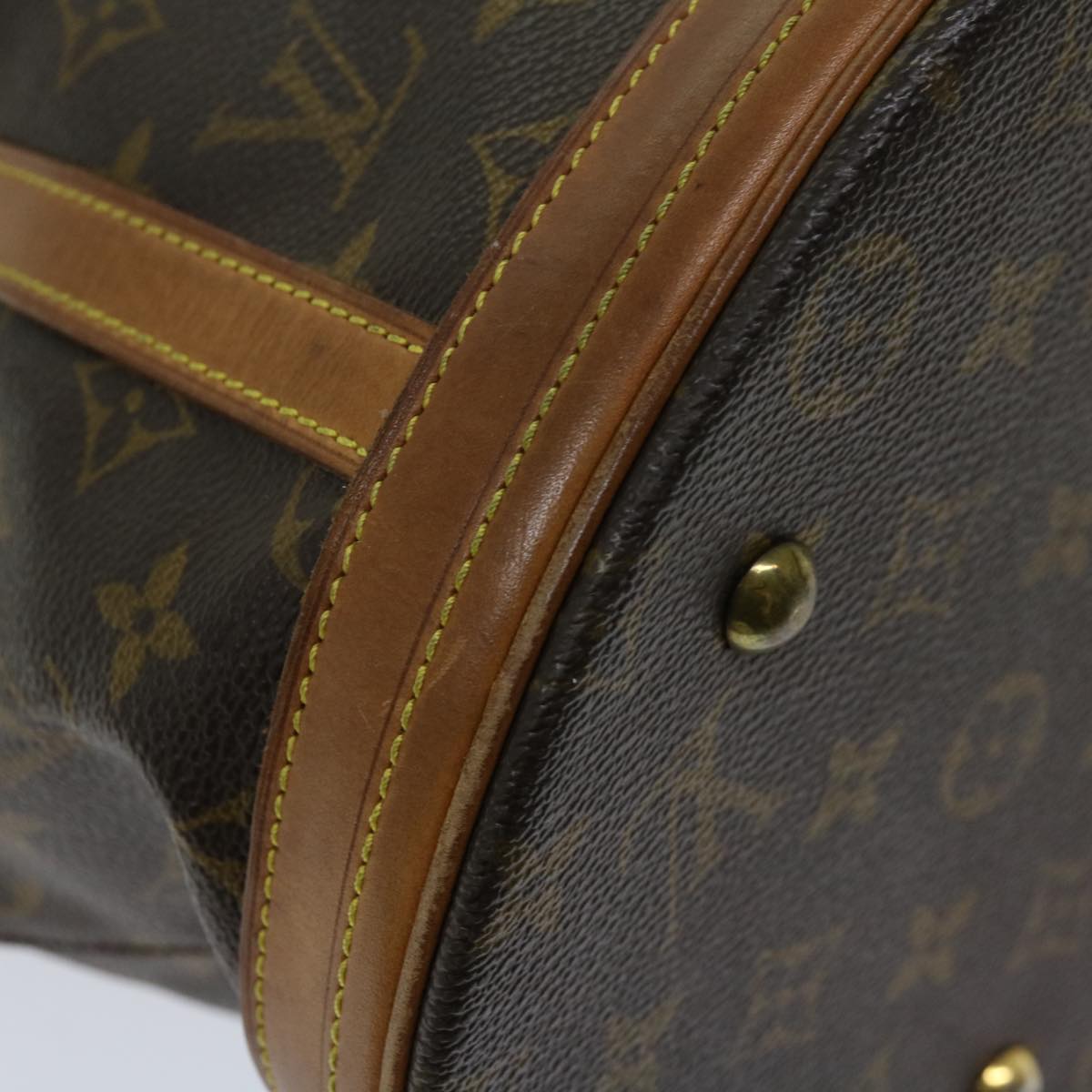 LOUIS VUITTON Monogram Bucket GM Shoulder Bag M42236 LV Auth 69475