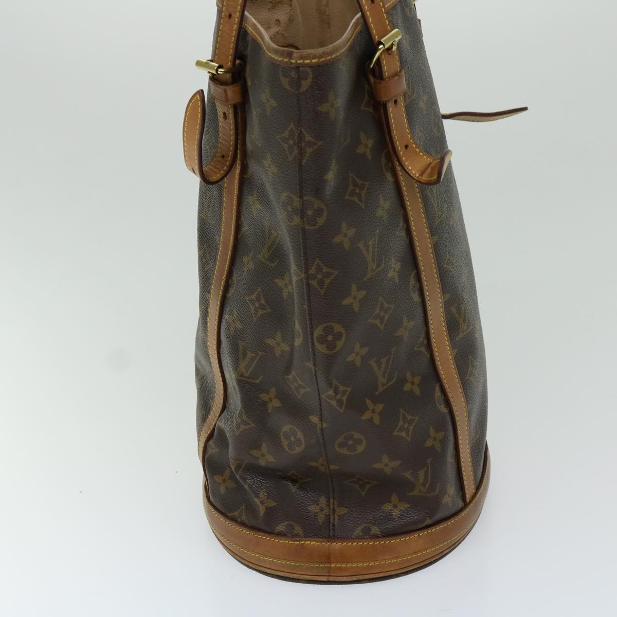 LOUIS VUITTON Monogram Bucket GM Shoulder Bag M42236 LV Auth 69475