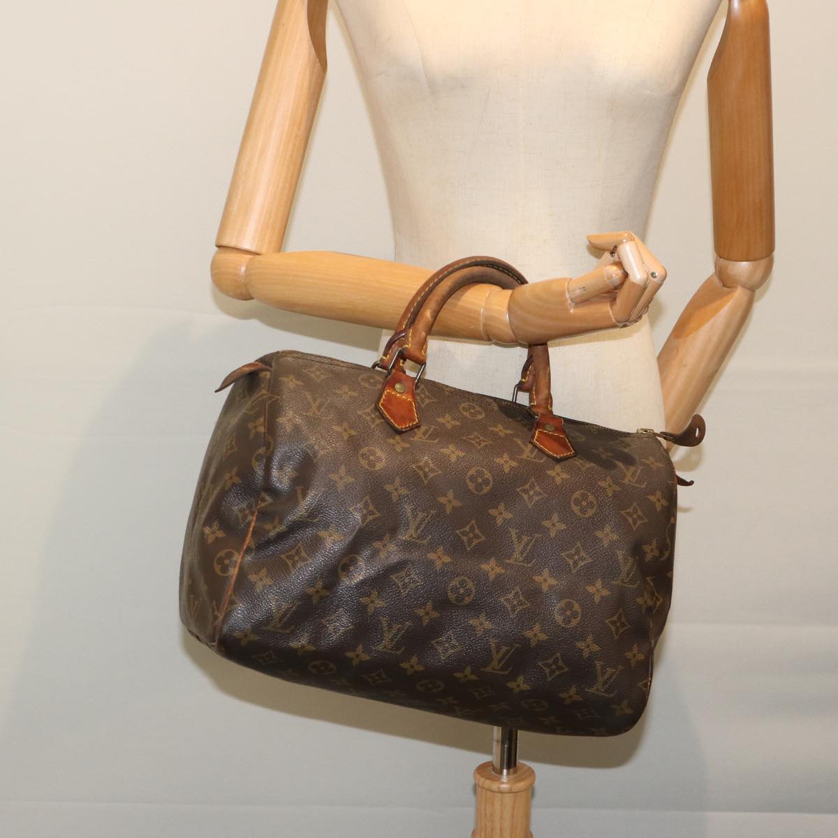 LOUIS VUITTON Monogram Speedy 30 Hand Bag M41526 LV Auth 69481