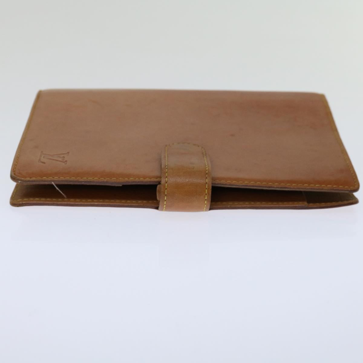 LOUIS VUITTON Nomad Leather Agenda MM Day Planner Cover Beige R20473 Auth 69494