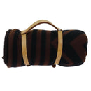 LOUIS VUITTON Pred Karakoram Blanket Wool Brown M74966 LV Auth 69497-2