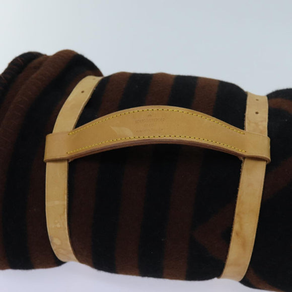 LOUIS VUITTON Pred Karakoram Blanket Wool Brown M74966 LV Auth 69497