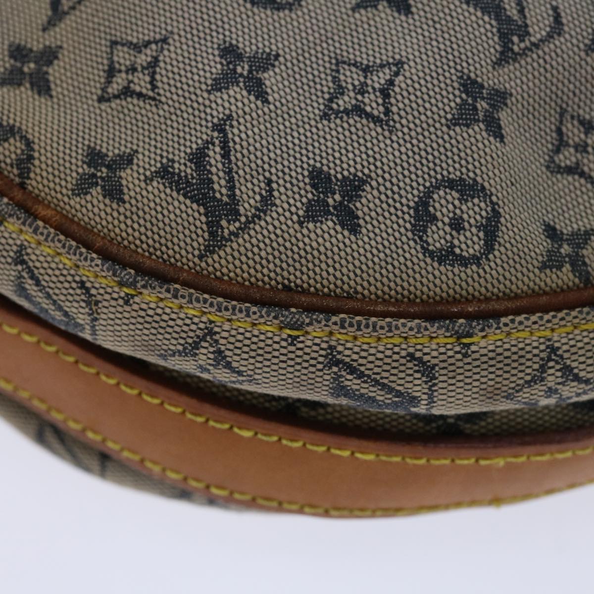 LOUIS VUITTON Monogram Mini Jeanne GM Shoulder Bag Blue M92000 LV Auth 69508