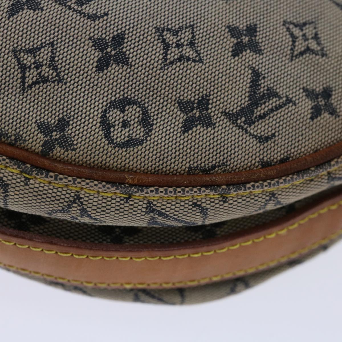 LOUIS VUITTON Monogram Mini Jeanne GM Shoulder Bag Blue M92000 LV Auth 69508