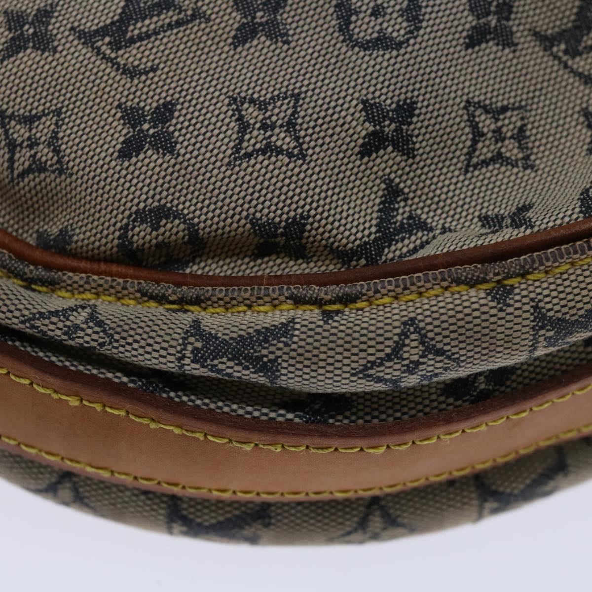 LOUIS VUITTON Monogram Mini Jeanne GM Shoulder Bag Blue M92000 LV Auth 69508