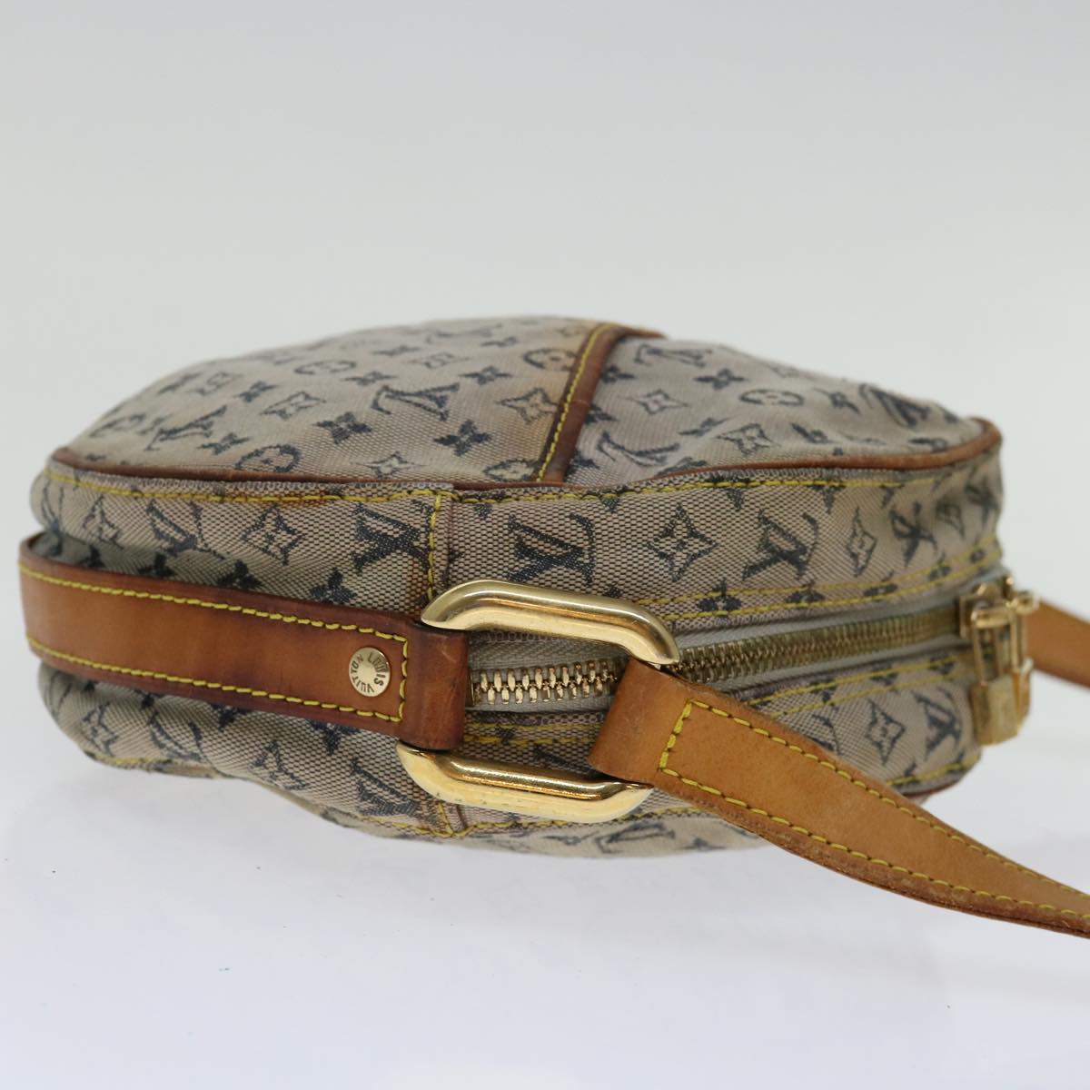 LOUIS VUITTON Monogram Mini Jeanne GM Shoulder Bag Blue M92000 LV Auth 69508