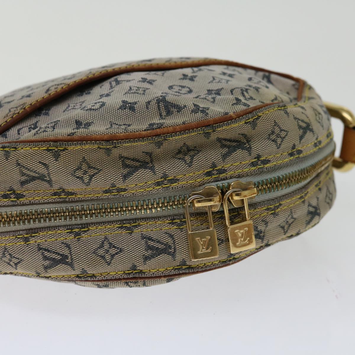 LOUIS VUITTON Monogram Mini Jeanne GM Shoulder Bag Blue M92000 LV Auth 69508