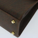ETRO Hand Bag PVC Leather 2way Brown Auth 69510-9