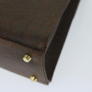 ETRO Hand Bag PVC Leather 2way Brown Auth 69510-15