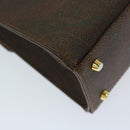 ETRO Hand Bag PVC Leather 2way Brown Auth 69510-16