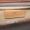 ETRO Hand Bag PVC Leather 2way Brown Auth 69510-18