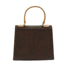 ETRO Hand Bag PVC Leather 2way Brown Auth 69510-2