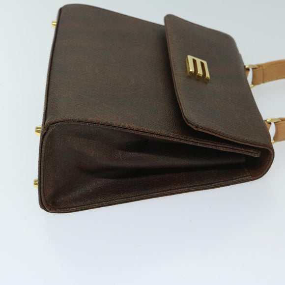 ETRO Handtasche PVC Leder 2-Wege Braun Original 69510