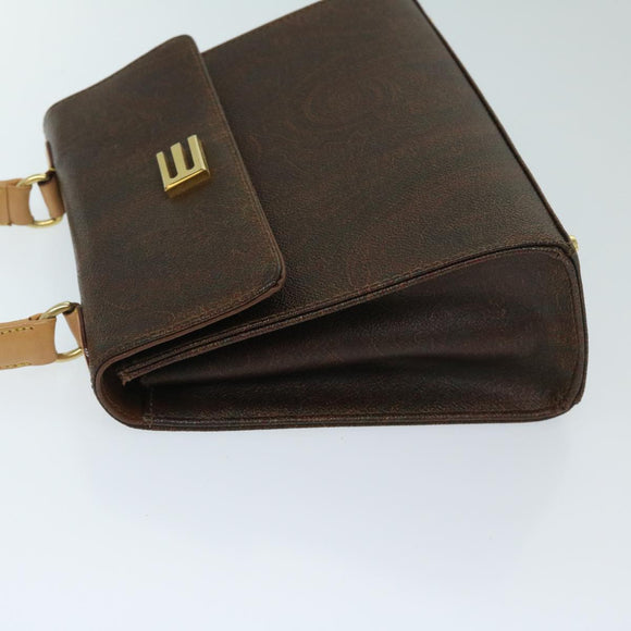 ETRO Handtasche PVC Leder 2-Wege Braun Original 69510