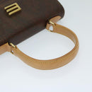 ETRO Hand Bag PVC Leather 2way Brown Auth 69510-7