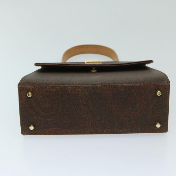 ETRO Handtasche PVC Leder 2-Wege Braun Original 69510