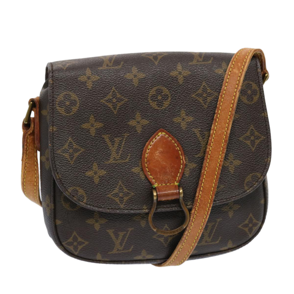 LOUIS VUITTON Monogram Saint Cloud MM Shoulder Bag M51243 LV Auth 69511