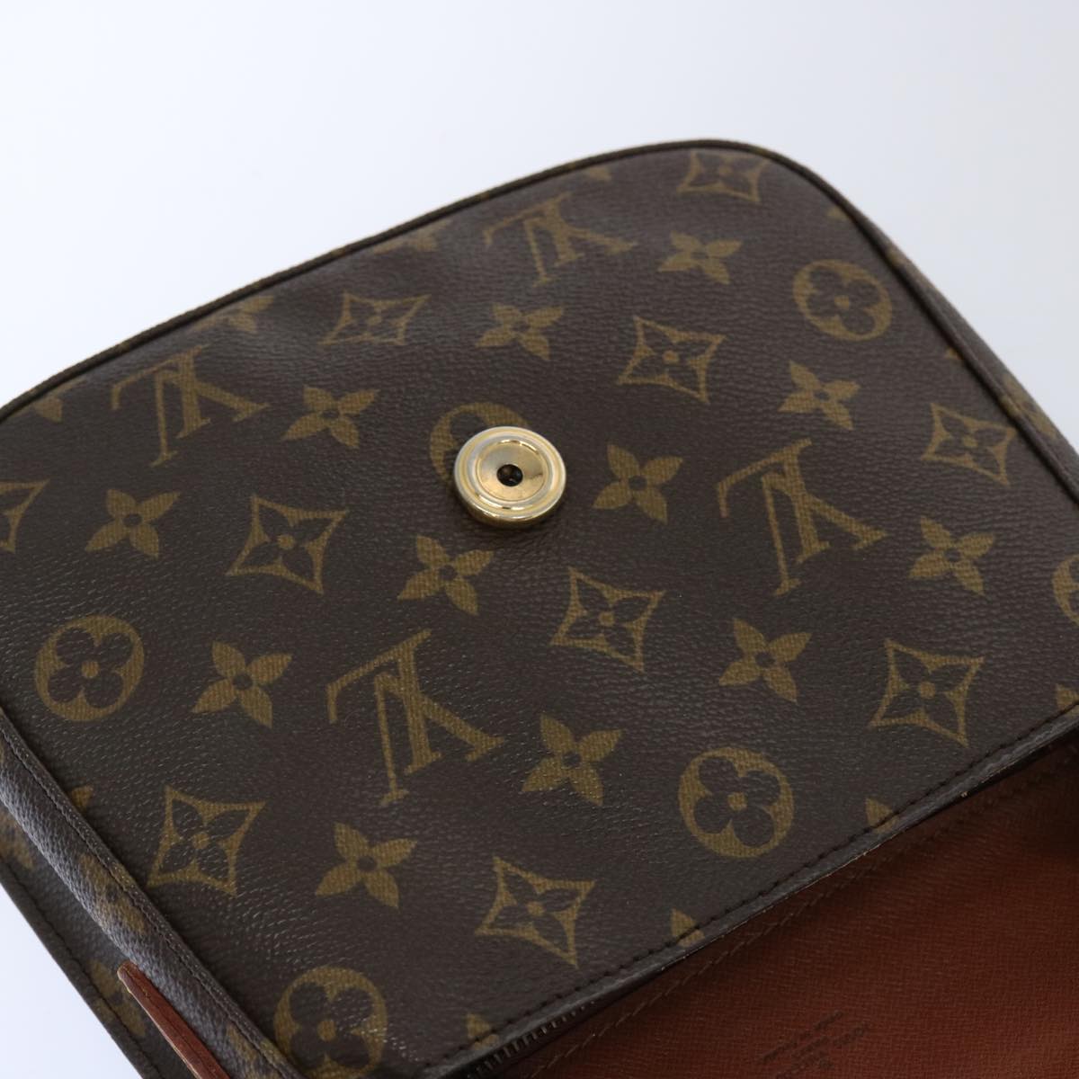 LOUIS VUITTON Monogram Saint Cloud MM Shoulder Bag M51243 LV Auth 69511