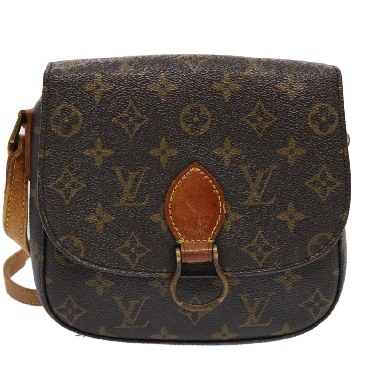 LOUIS VUITTON Monogram Saint Cloud MM Shoulder Bag M51243 LV Auth 69511