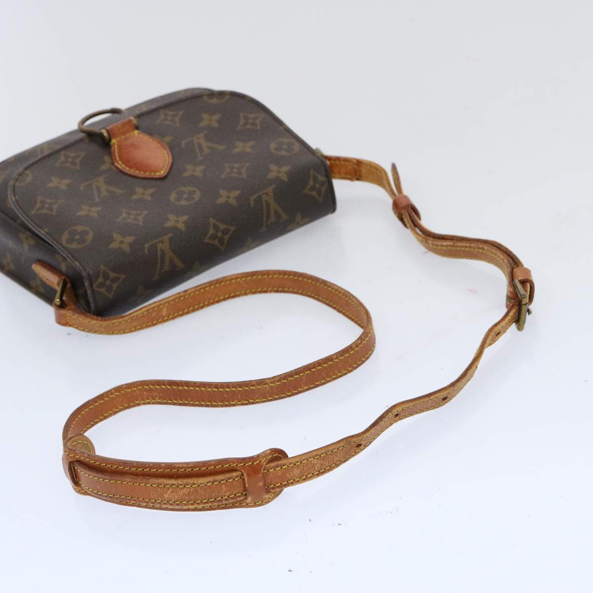 LOUIS VUITTON Monogram Saint Cloud MM Shoulder Bag M51243 LV Auth 69511