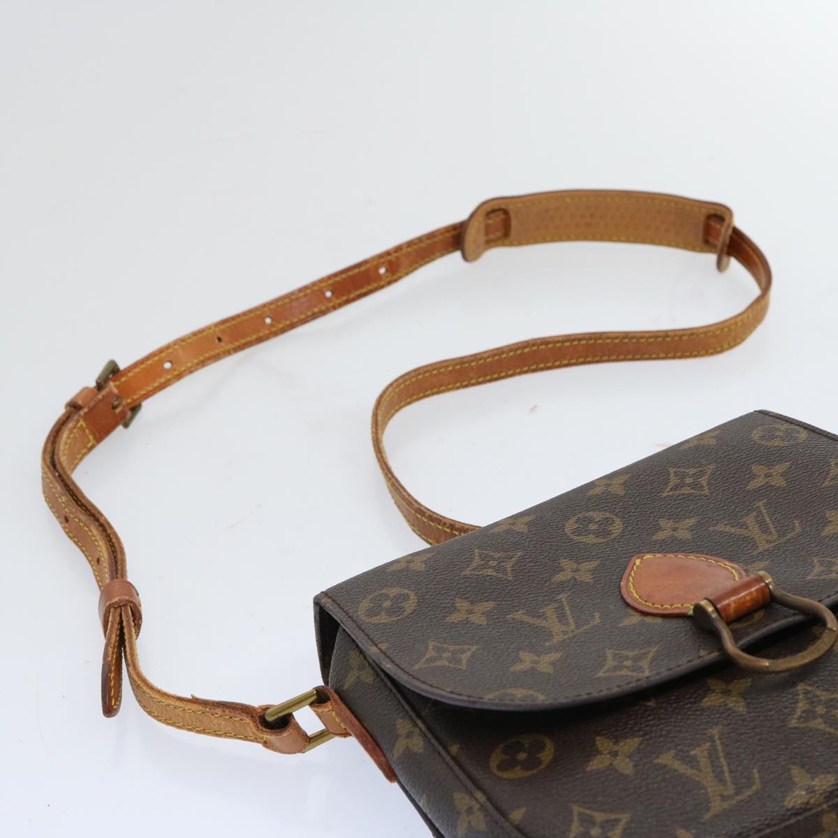 LOUIS VUITTON Monogram Saint Cloud MM Shoulder Bag M51243 LV Auth 69511