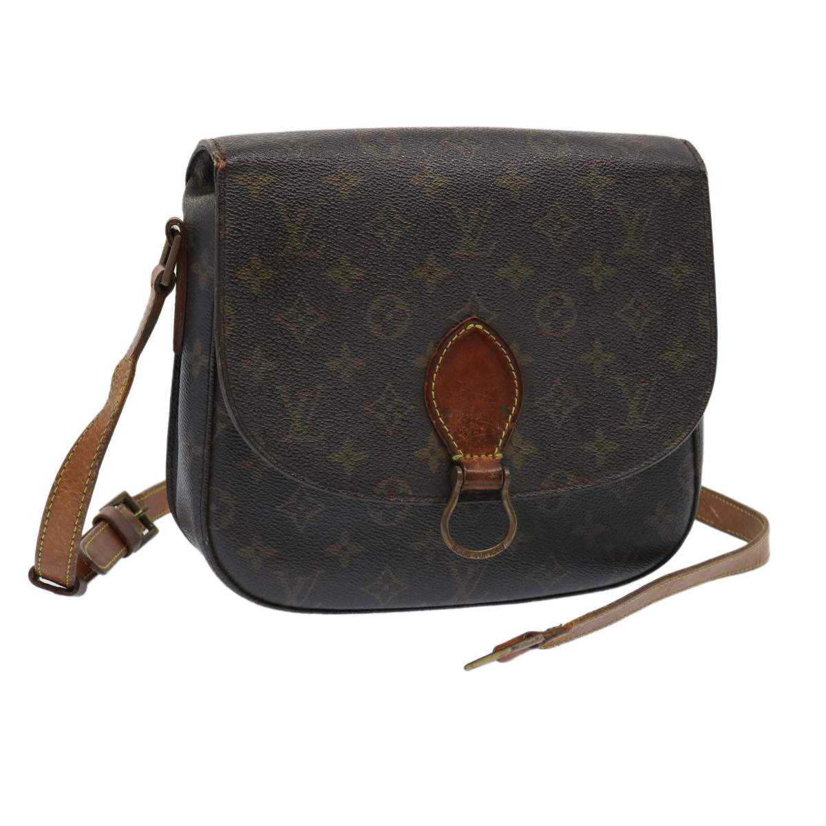 LOUIS VUITTON Monogram Saint Cloud GM Shoulder Bag M51242 LV Auth 69512