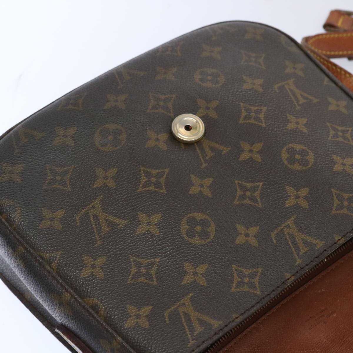 LOUIS VUITTON Monogram Saint Cloud GM Shoulder Bag M51242 LV Auth 69512