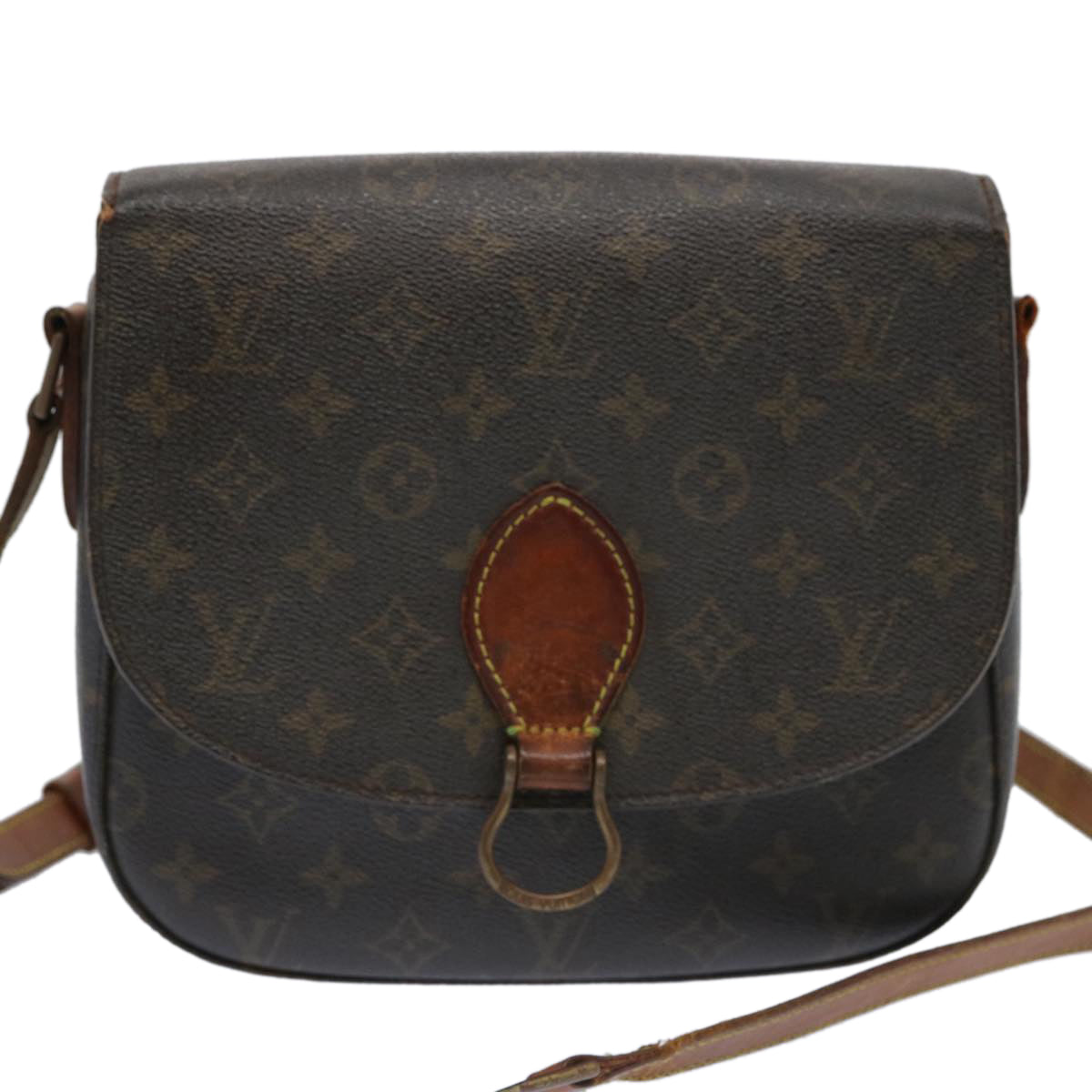 LOUIS VUITTON Monogram Saint Cloud GM Shoulder Bag M51242 LV Auth 69512