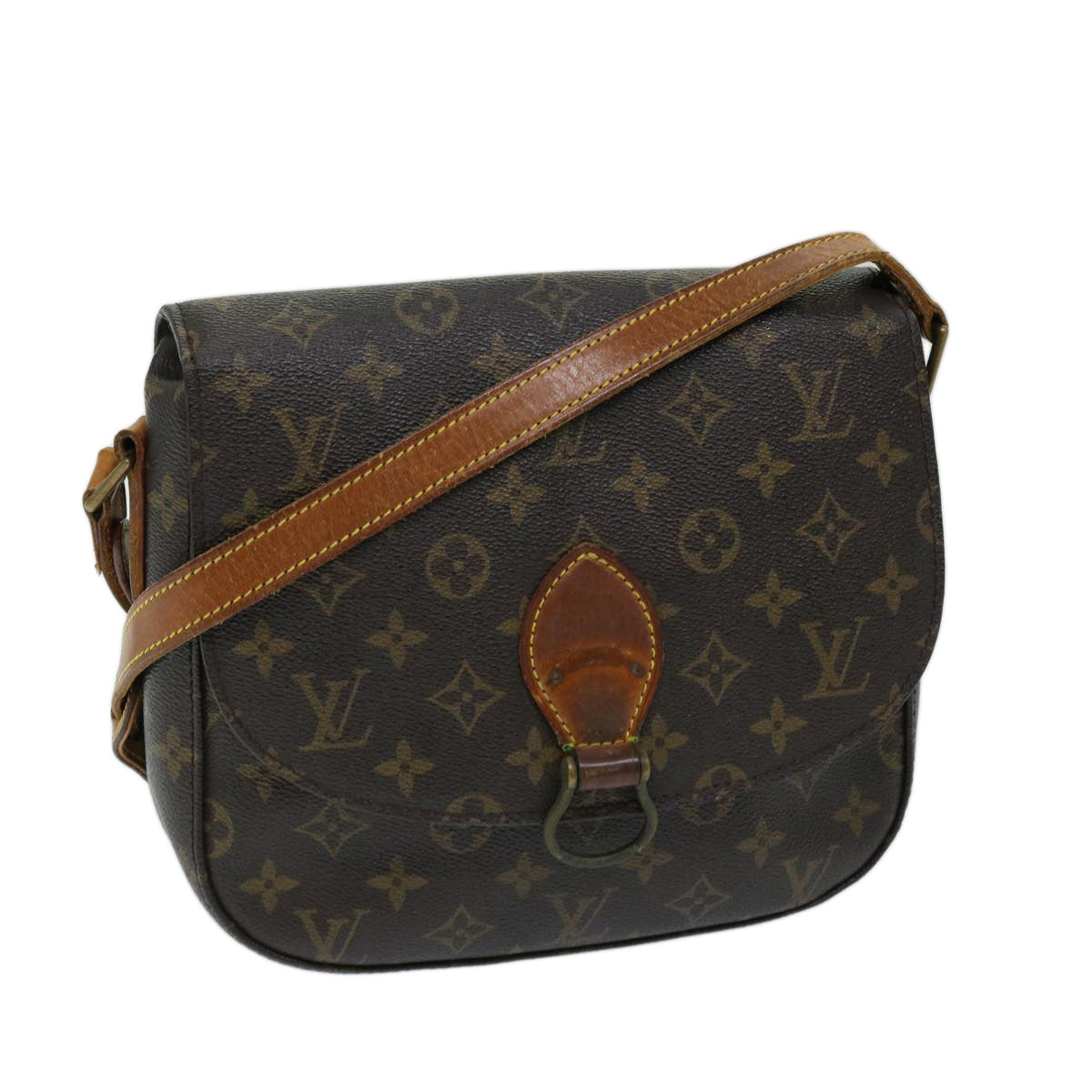 LOUIS VUITTON Monogram Saint Cloud GM Shoulder Bag M51242 LV Auth 69513