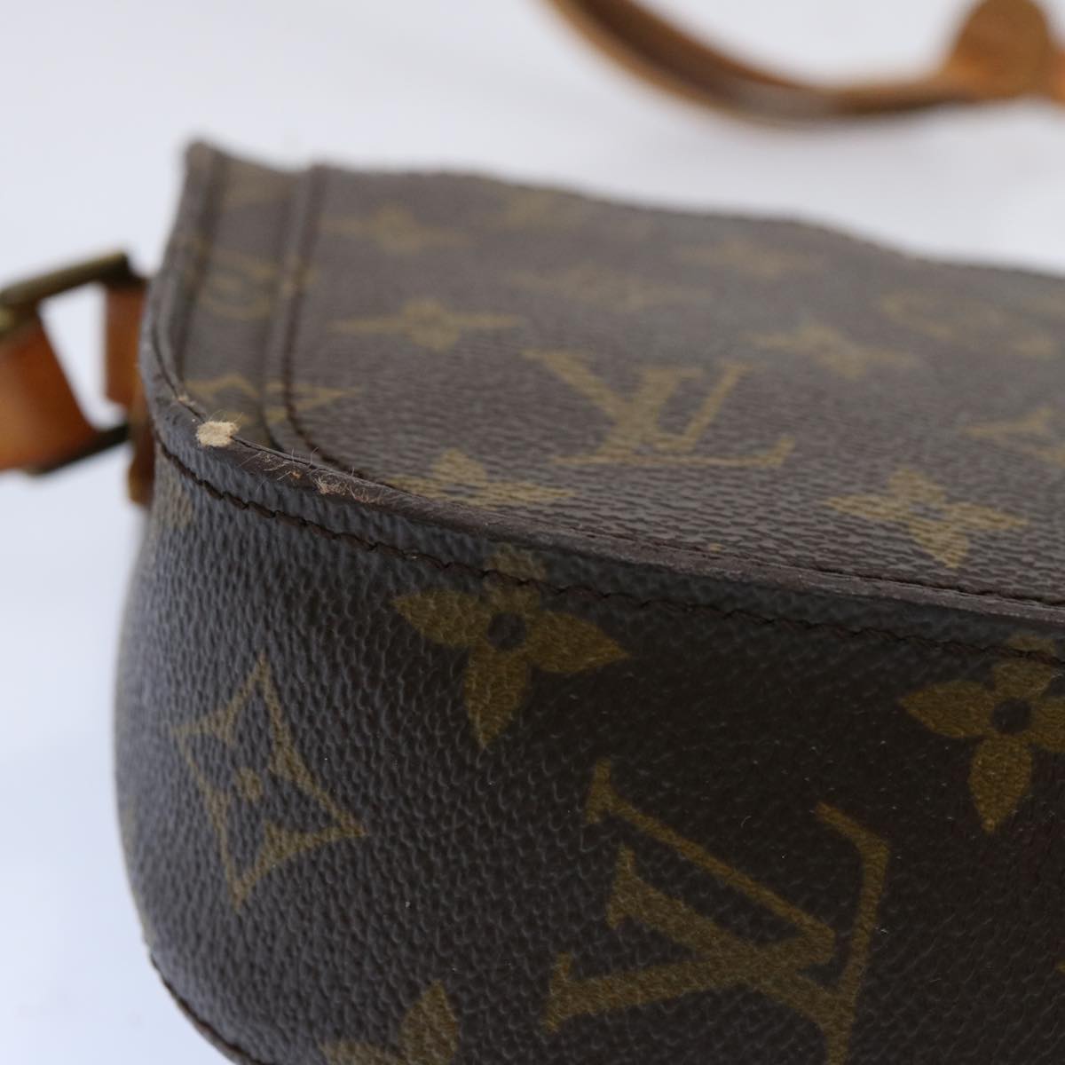 LOUIS VUITTON Monogram Saint Cloud PM Shoulder Bag M51244 LV Auth 69514