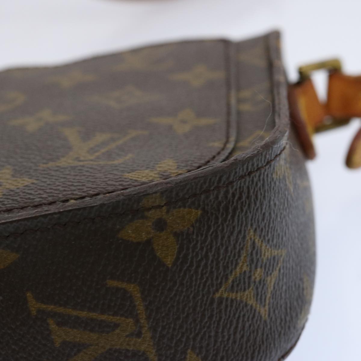 LOUIS VUITTON Monogram Saint Cloud PM Shoulder Bag M51244 LV Auth 69514