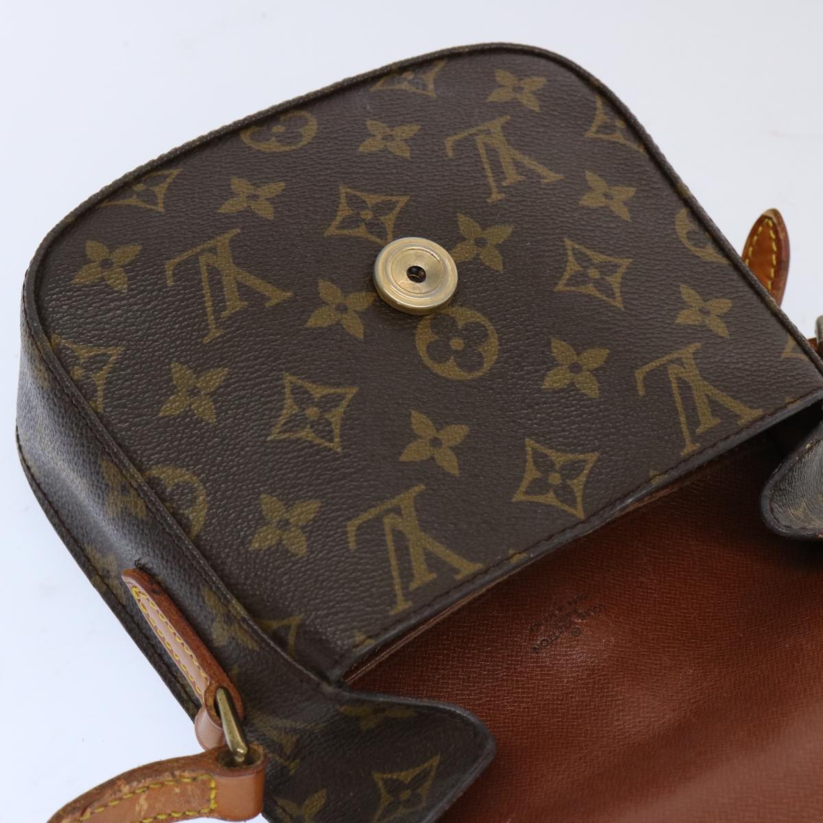 LOUIS VUITTON Monogram Saint Cloud PM Shoulder Bag M51244 LV Auth 69514