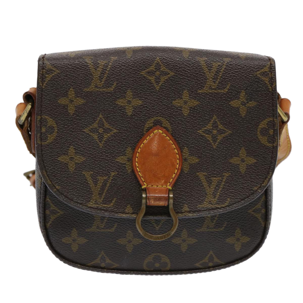 LOUIS VUITTON Monogram Saint Cloud PM Shoulder Bag M51244 LV Auth 69514