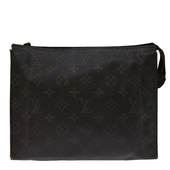 LOUIS VUITTON Monogram Poche Toilette 26 Pouch M47542 LV Auth 69516