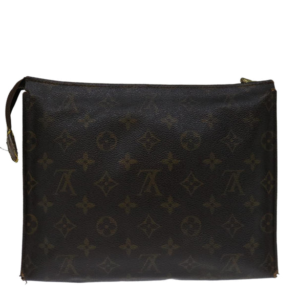 LOUIS VUITTON Monogram Poche Toilette 26 Pouch M47542 LV Auth 69516