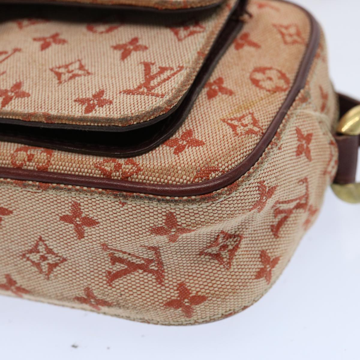 LOUIS VUITTON Monogram Mini Juliet MM Shoulder Bag Red M92219 LV Auth 69519