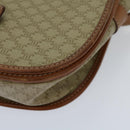 CELINE Macadam Canvas Shoulder Bag Beige Auth 69533-14