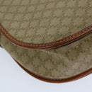 CELINE Macadam Canvas Shoulder Bag Beige Auth 69533-17