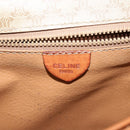 CELINE Macadam Canvas Shoulder Bag Beige Auth 69533-18