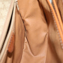 CELINE Macadam Canvas Shoulder Bag Beige Auth 69533-21